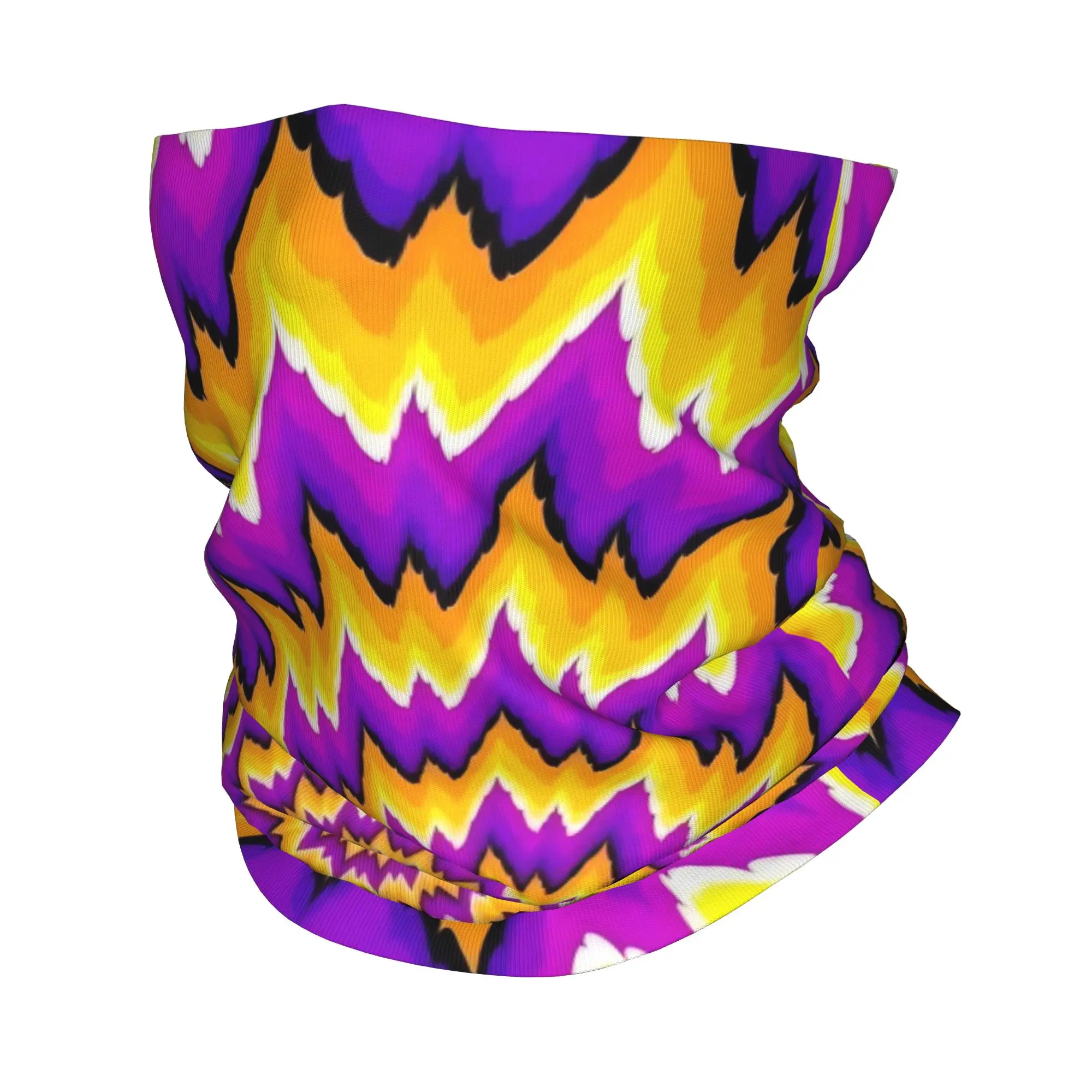 Swirl stripe color block print23 Bandana Gaiter Club  Face Scarf   Multi-use  Adult Windproof Neckerchief