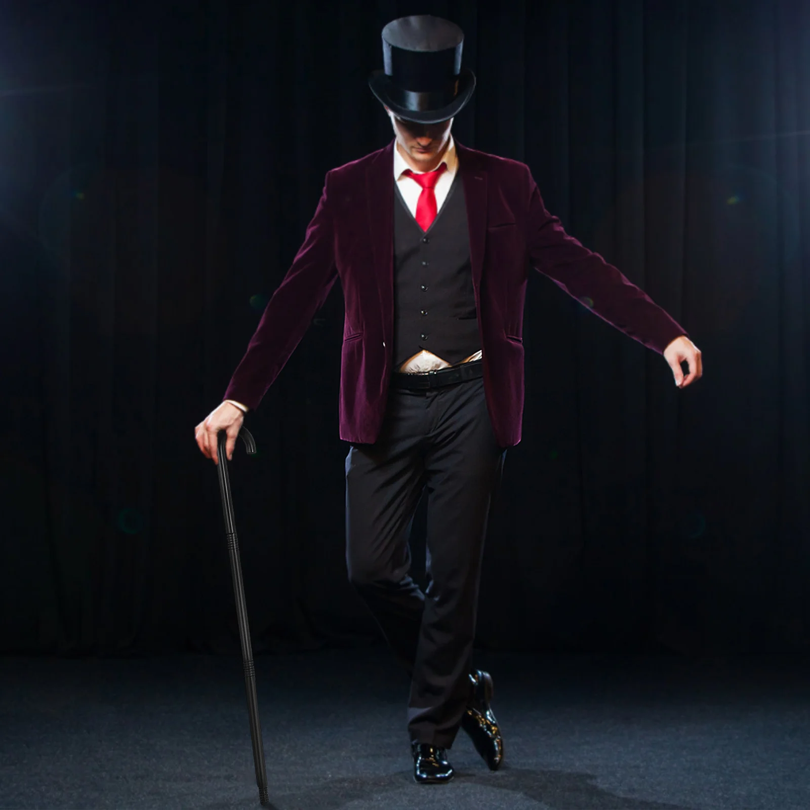 

2pcs Cosplay Walking Sticks Cane For Halloween Costume Props Theatrical Performance Wand Trick Accessory Lightweight