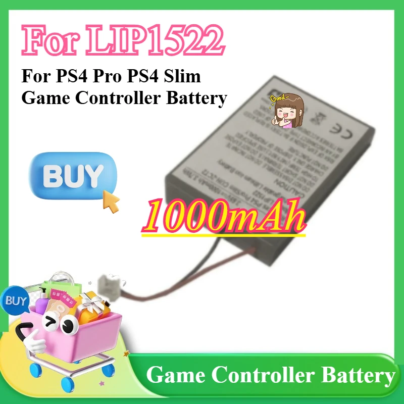 New High Quality for LIP1522 1000mAh Battery for PS4 Pro PS4 Slim Game Controller Battery