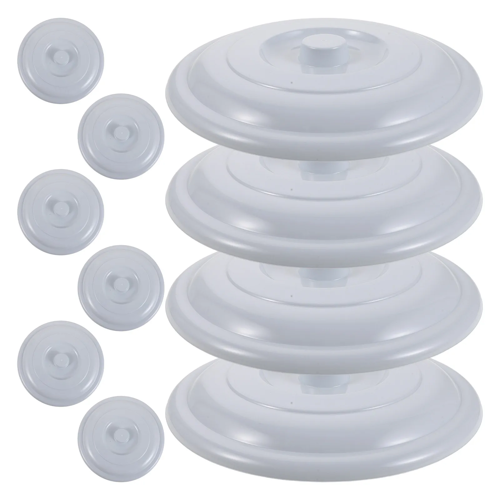 

10 шт. универсальных пластиковых крышек для мусорных баков, герметичные, воздухонепроницаемые, для кухни и улицы, 14,17 дюйма