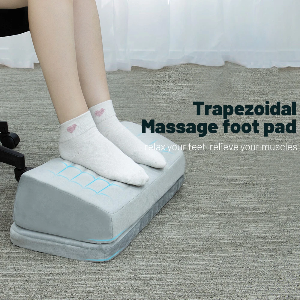 

New Ergonomic Feet Pillow Relaxing Cushion Office Desk Accessories with Memory Foam Foot Rest for Under Desk At Work Adjustable