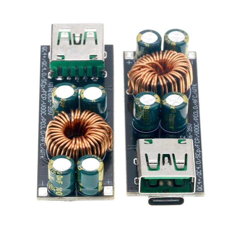 QC4.0 QC3.0 USB Type-C الهاتف المحمول تهمة سريعة محول 6 -35 فولت تنحى باك دفعة وحدة لهواوي SCP/FCP أبل PD كوالكوم