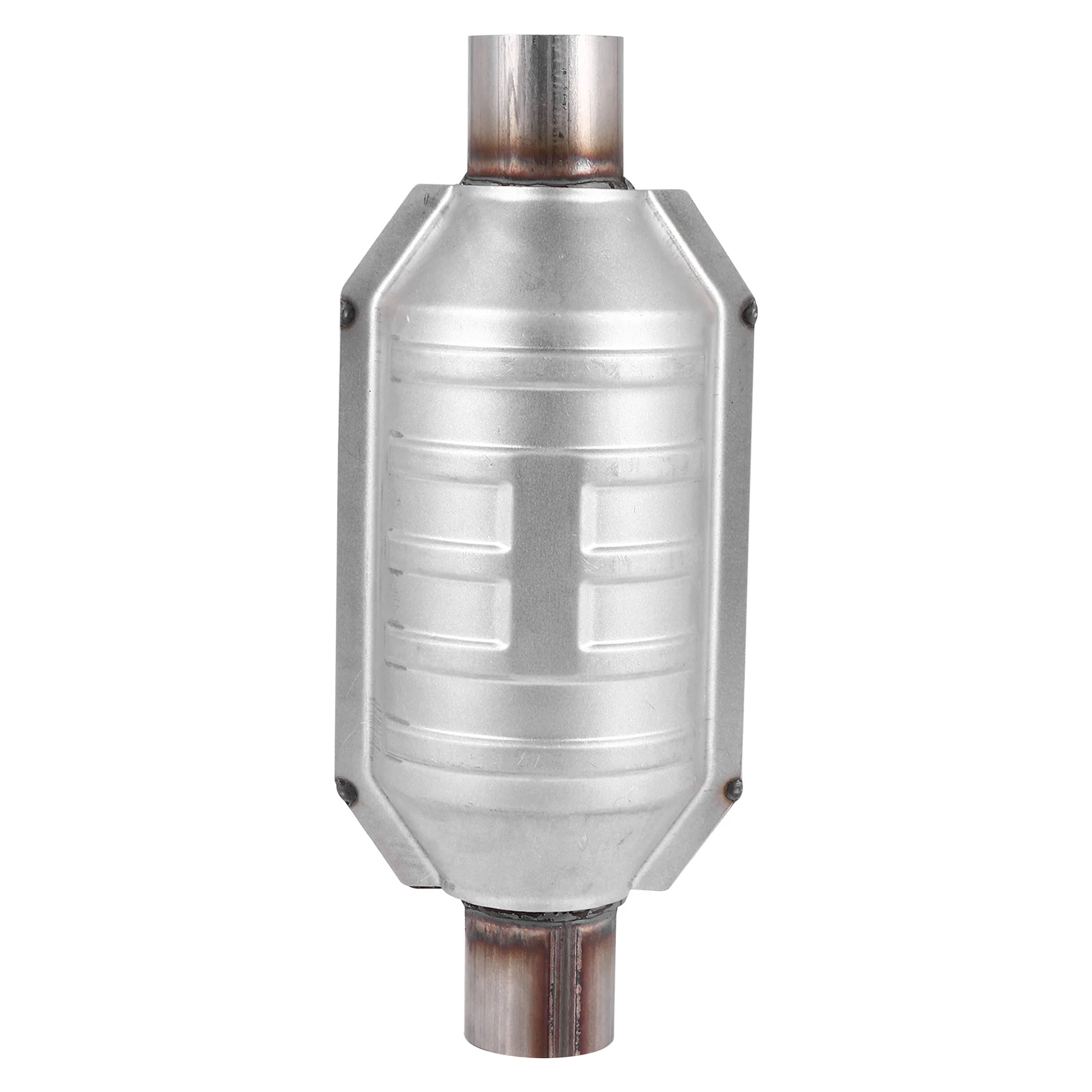 

Inlet/Outlet Universal Catalytic Converter, with O2 Port & Heat Shield 53004 Car Stainless Steel Catalytic