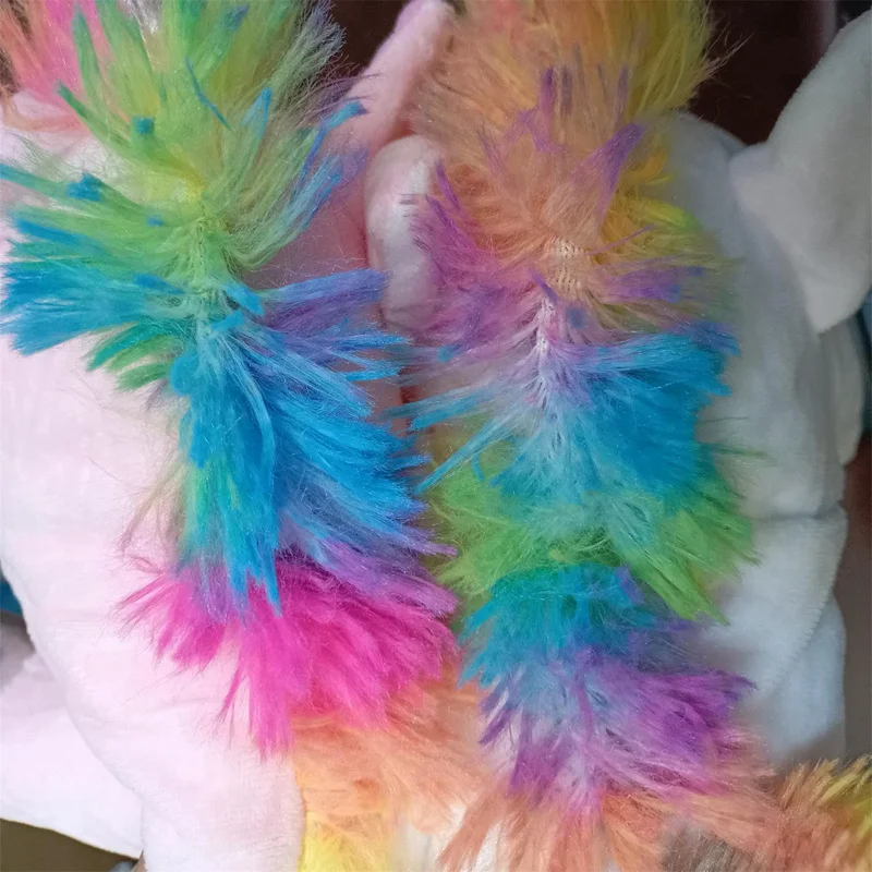 30CM Hand Dolls Children's Toys Plush Rainbow Unicorn Cute Unicorn Family Story Role Playing Finger Toys