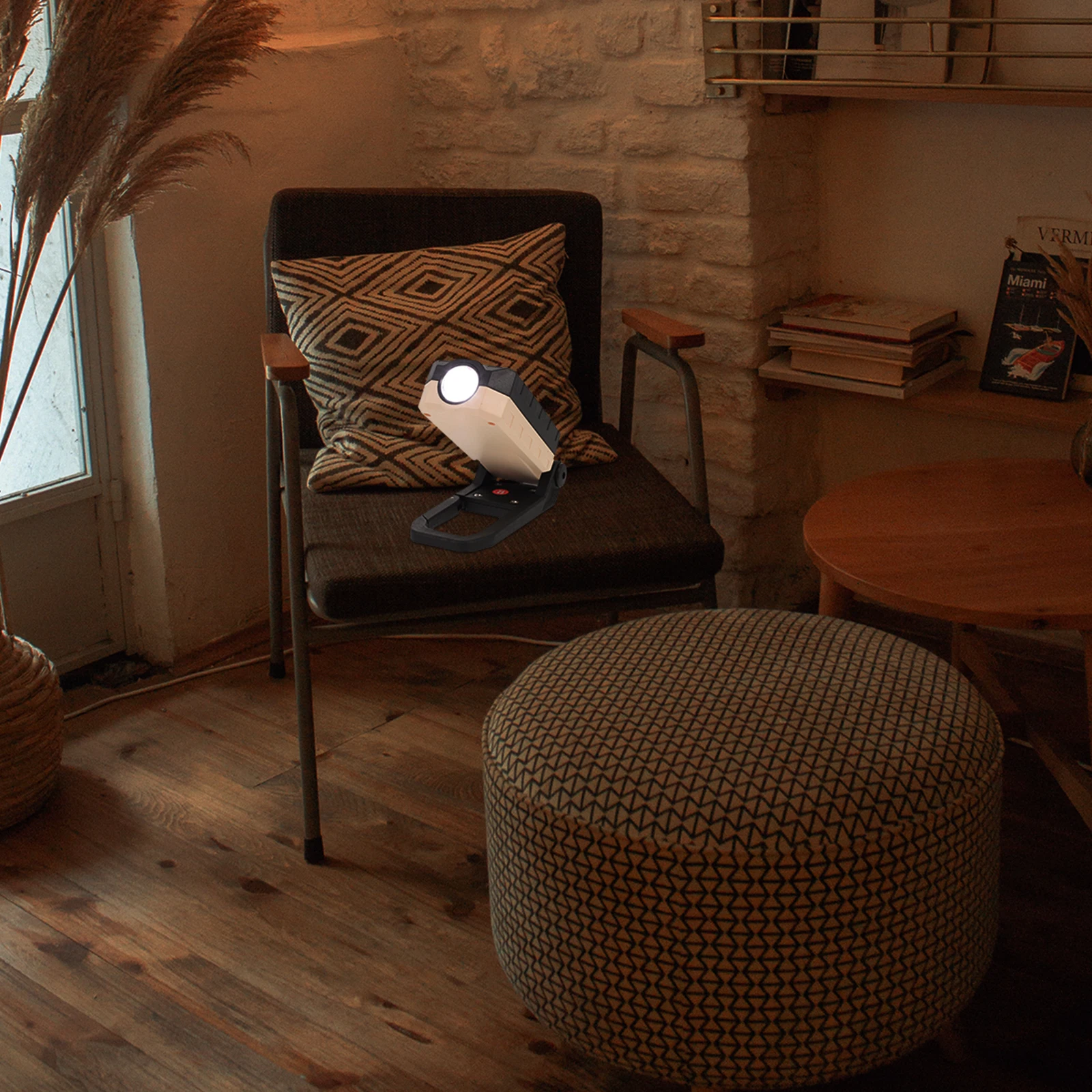 

USB Rechargeable Work Light LED Camping Lantern Magnet Foldable Home Lighting Hiking Hunting Emergencies Solar