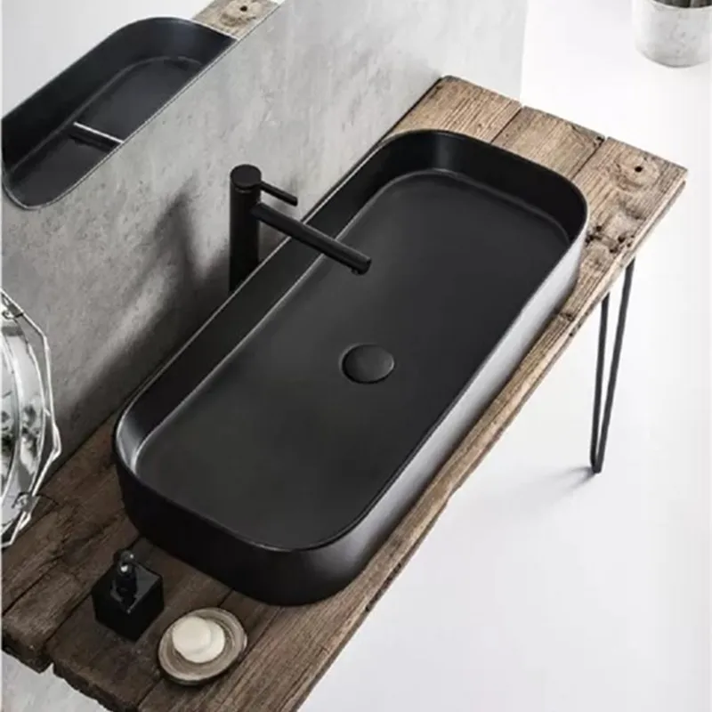 

Bathroom counter basin large size large household ceramic wash basin wash wash basin lengthened and deepened 95cm