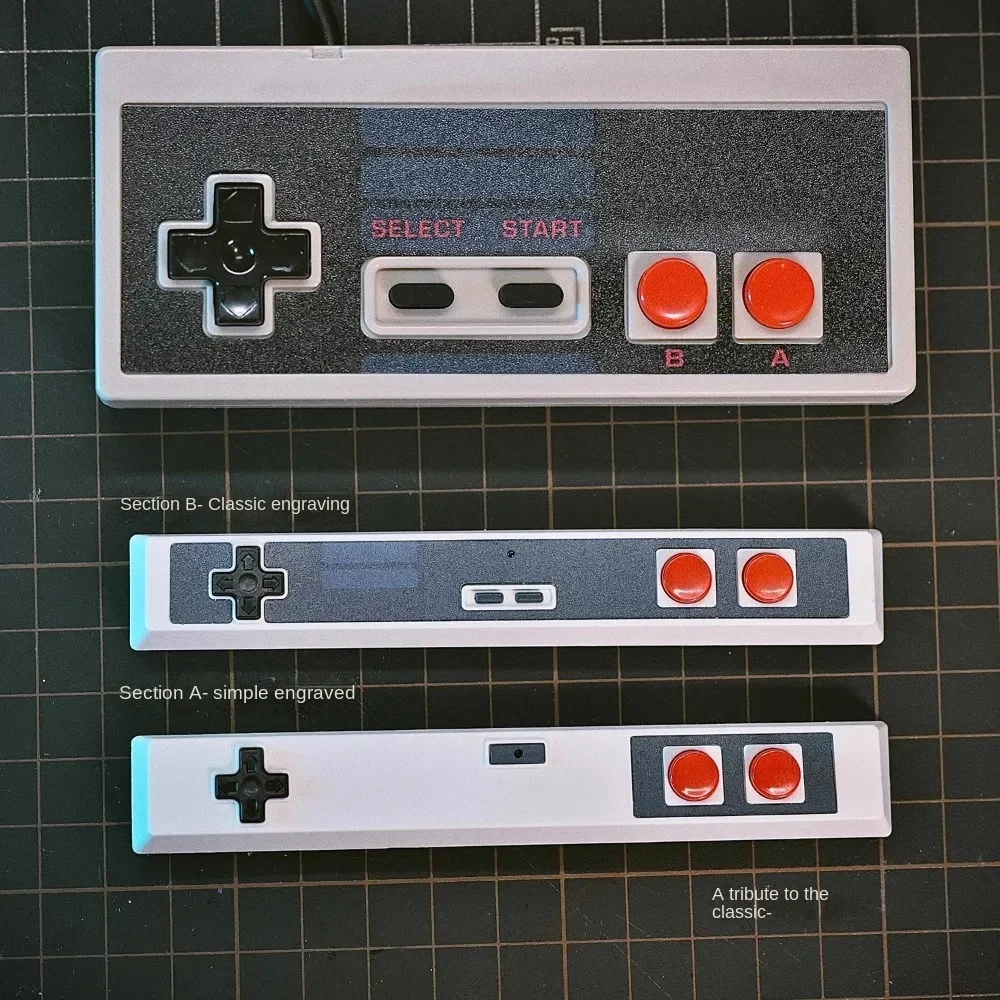 JKDK K-11 Personalized Space Bar Keycap Classic Retro Game OEM Profile 6.25U Original NES Handle Replica for Mechanical Keyboard