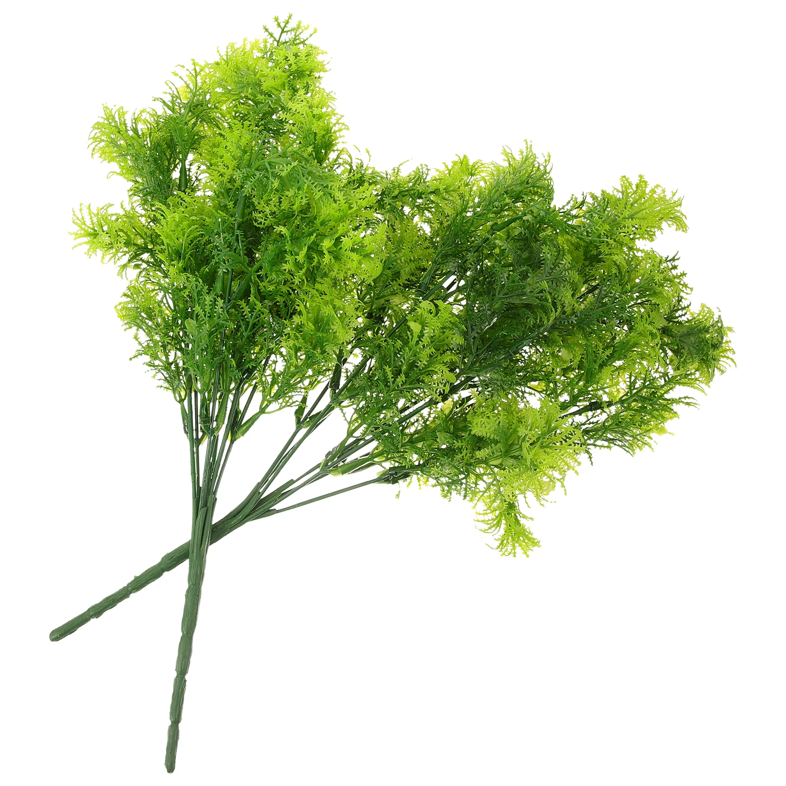 

2pcs Simulated Tower Pine Grass Artificial Greenery Stems Faux Plants for Outdoor Home Office Decoration Realistic