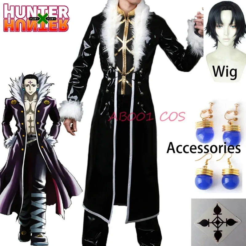 Anime Hunter X Hunter Cosplay Chrollo Lucilfer Kulolushilufelu Cosplay Costume HUNTER x HUNTER Halloween Costumes Women Men