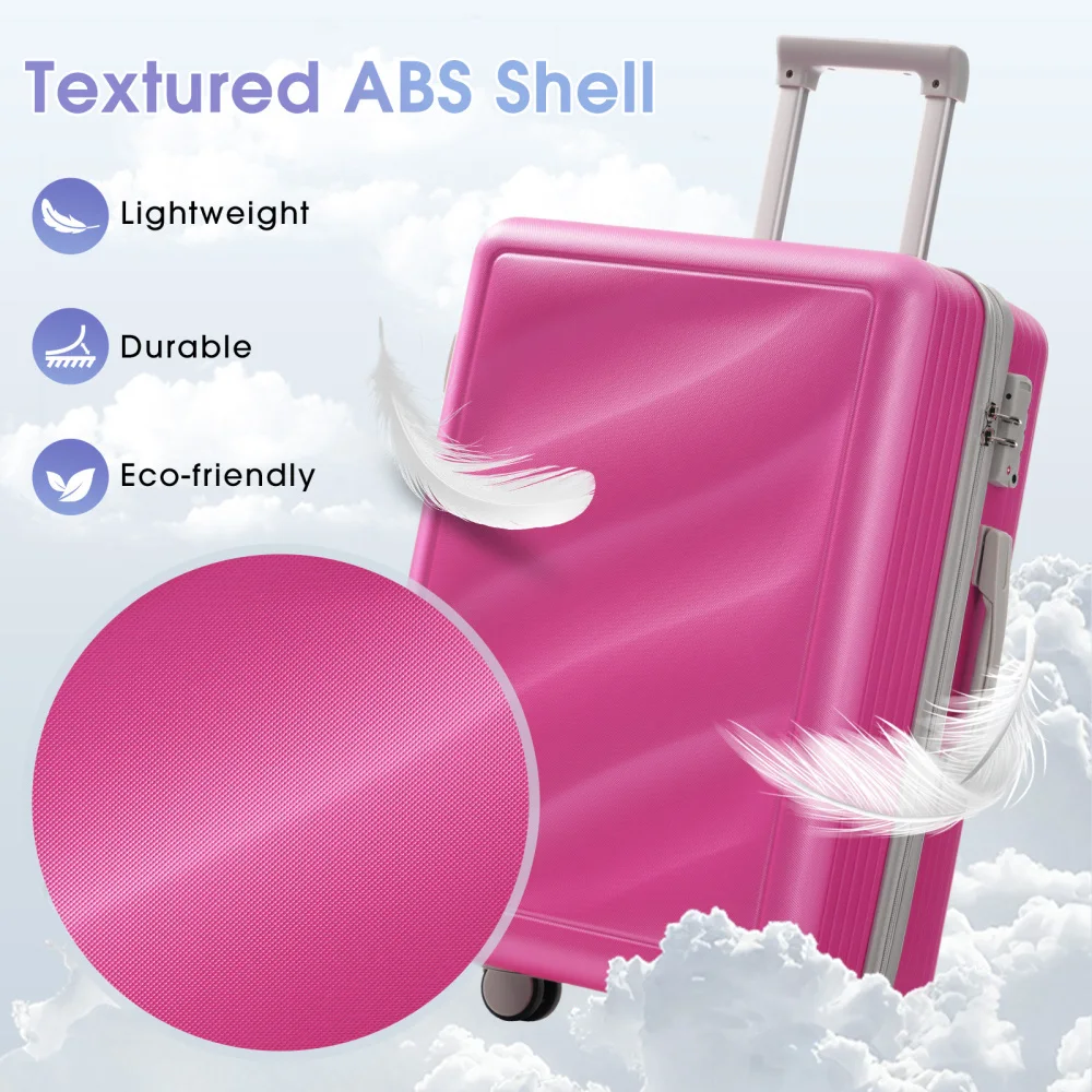 

Набор легких чемоданов из ABS-пластика 20, 24, 28 дюймов, 3 штуки, прочные, с жестким корпусом, на колесиках, с замком TSA, для путешествий