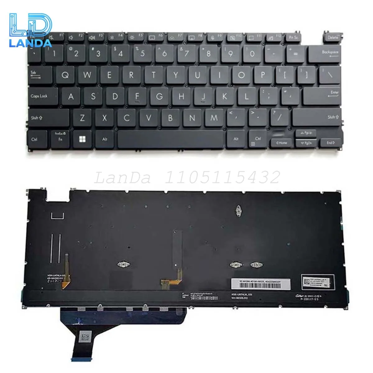 Keyboard For ASUS Zenbook OLED UX3402 X13 UM5302T Black Light Pink US Backlit