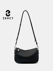 Zency women's Soft Borsa a tracolla in vera pelle borse a cuscino spazioso di alta qualità borsa a tracolla nera kaki moda semplice