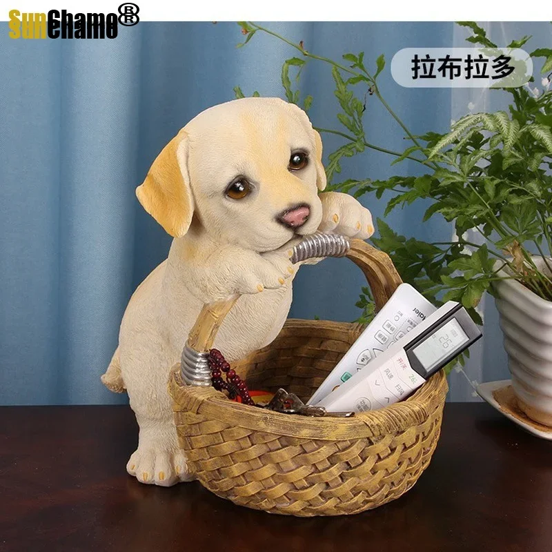 

Cute Dog Storage Basket Creative Home Decor for Living Room Entryway Organizer Gift for Housewarming