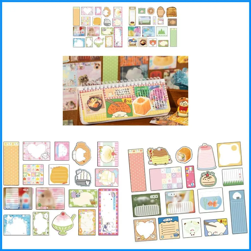  Scrapbooking Decorative Paper Note Paper Memo Pad for Scrapbooking Notebook