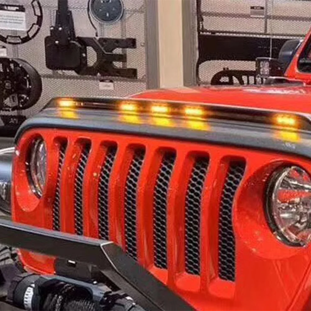 Lantsun JL1153 ABS Hood Stone Guard Hood Protector for jeep for wrangler JL 2018+
