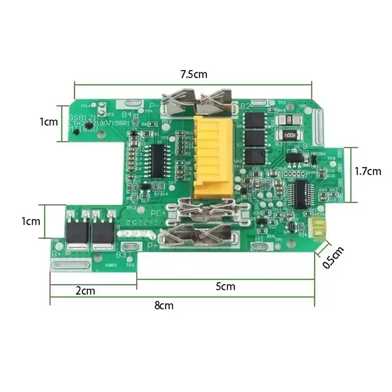 ABRS-BL1890 شحن مجلس لوحة دوائر كهربائية PCB ل 18 فولت بطارية ليثيوم لوحة دارات مطبوعة اللوحة الأم