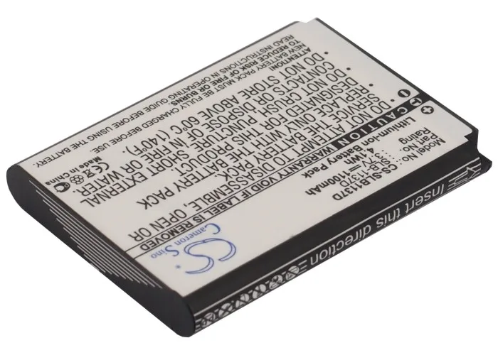 Camera Battery For Samsung Digimax L74W NV100HD NV106 HD NV30 NV11 i80 NV103 NV40 L74 Wide TL34HD i100 NV24HD i85 SLB-1137D