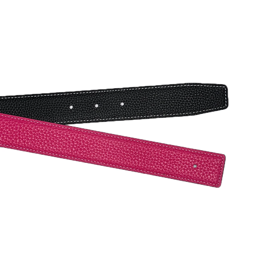 2025 バックルなし Ciartuar 3.2 センチメートル 4 色ストラップ新デザイン男性女性ベルト高品質牛革本革両面