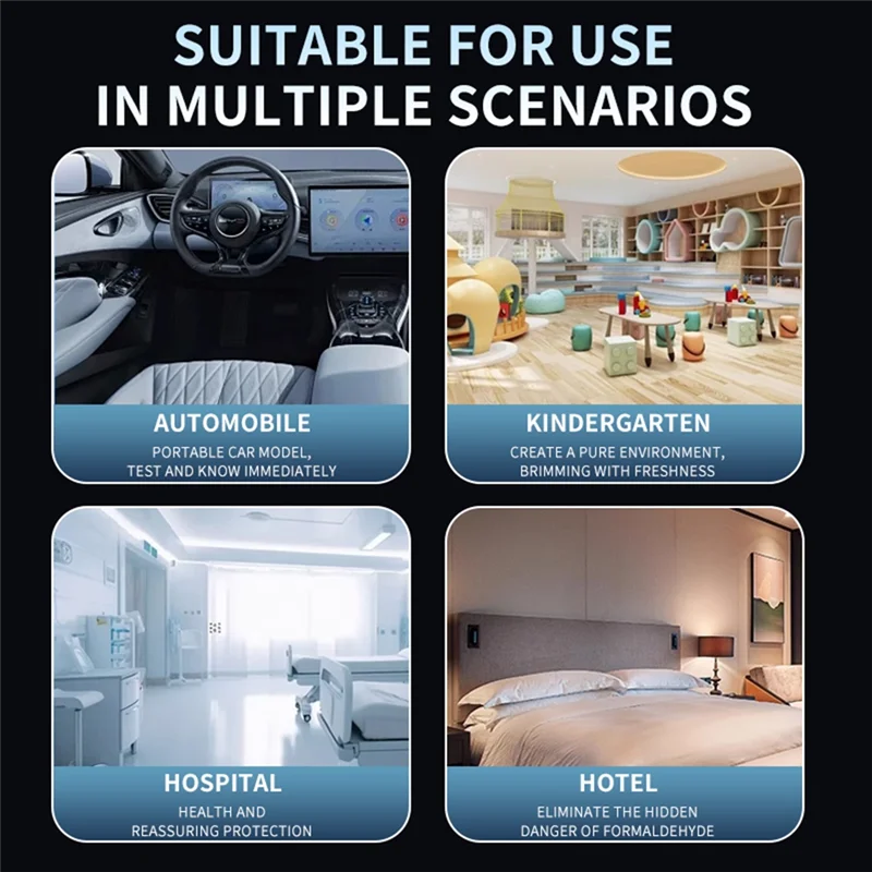 

【Вспышка!】10 в 1 Детектор монитора качества воздуха CO 2 TVOC PM2.5 Детектор температуры и влажности Монитор качества воздуха