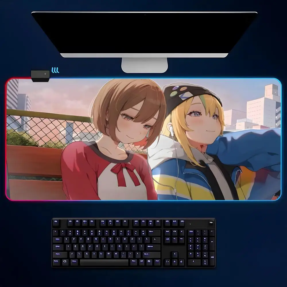 

Коврик для мыши с изображением медуз, аниме-дизайн, большой игровой коврик с утолщенной кромкой, для компьютерной клавиатуры, стола, рабочего места