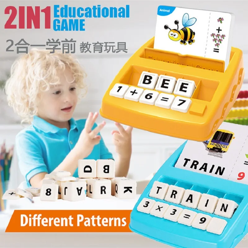 English alphabet game machine reading picture literacy platter learning early education words children's card alphabet machine t