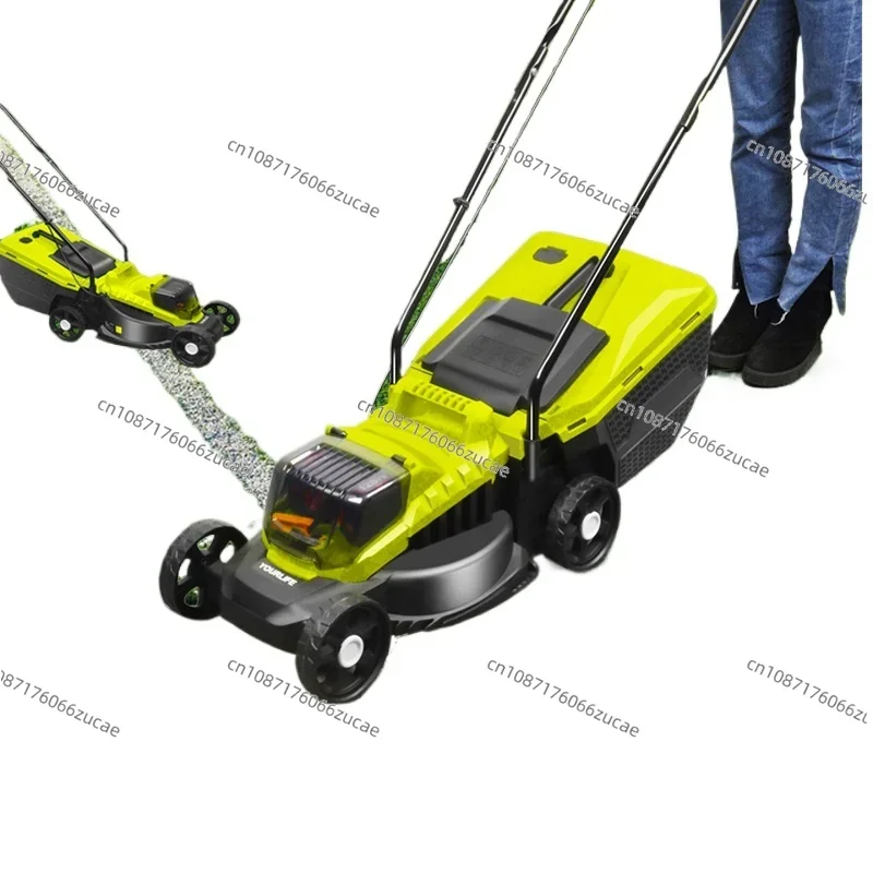 Brushless Imported Lithium Electric Hand Push Electric Mower Small Household Lawn Mower Weeding Magic