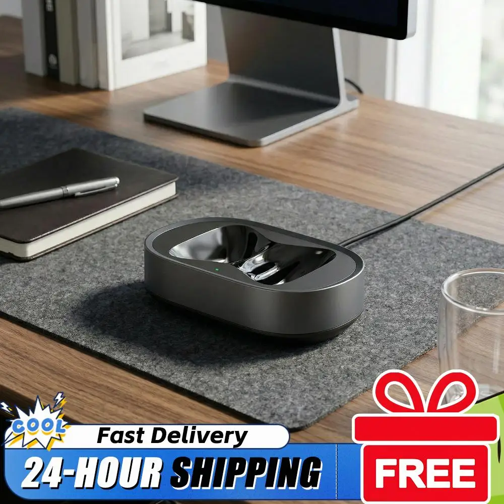 

Зарядная станция для наушников, совместимая с AirPods Max, аксессуары для наушников, зарядная база с двумя разъемами, защита от царапин