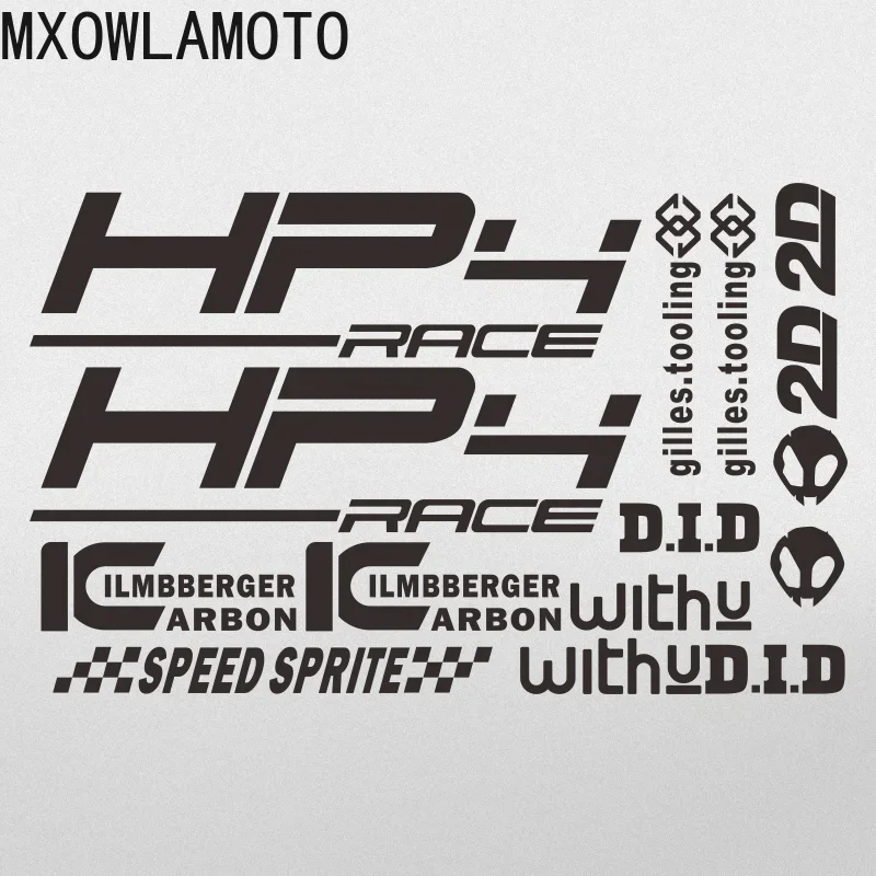 For S1000RR HP4 Motorcycle Side Protection Tank Sticker Helmet Fender Body Fairing Upper Alien Head Decal Waterproof