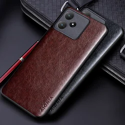Luxury Leather Case For Xiaomi Poco M6 M5S M4 M3 Pro 5G 4G Funda Business Solid Color Soft Tup&hard Pc Phone Cover Funda Capa