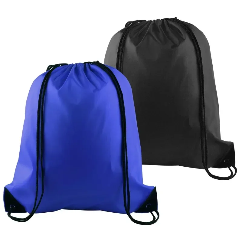 2pcs Stylish and Durable Fitness Sports Storage Backpack with Nylon Oxford Cloth Pockets Handheld Double-shoulder Storage Bag
