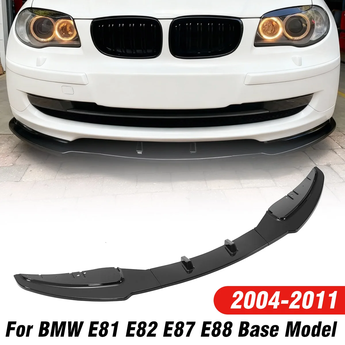Splitter Anteriore per Auto, Spoiler per Paraurti, Kit Carrozzeria, Diffusore per BMW Serie 1 E81 E82 E87 E88 LCI Modello Standard 2004-2011