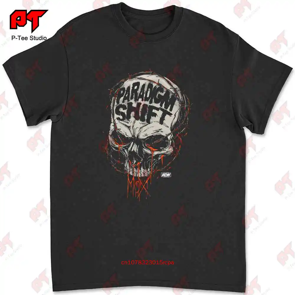 Official Aew All Elite Wrestling Jon Moxley Thirst Skull T Shirt D9RP