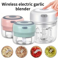 100ML/250ML Electric  Meat Mincer Garlic Chopper Rotate Garlic Press Crusher Vegetable Onion Cutter Kitchen Cooking Accessories