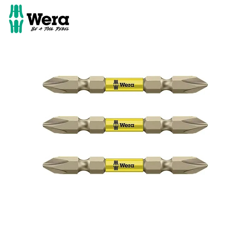 Wera 05344220001 PH2 Double Head Screwdriver Bits 65mm Cross Electric Screwdriver Impact Resistant Bit 851/23