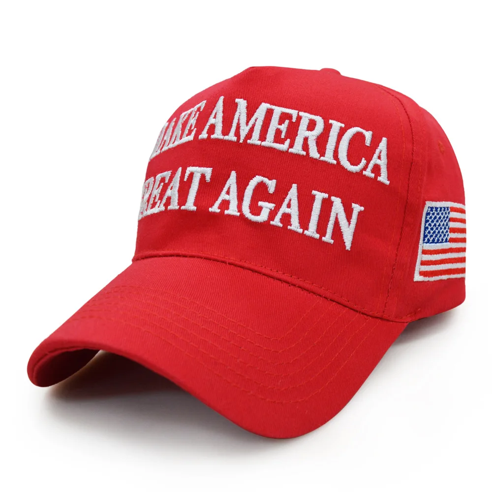 Trump 2024 Hat Red White MAGA Donald Trump Hat MAKE AMERICA GREAT AGAIN Slogan Adjustable Embroidered American USA Flag Baseball