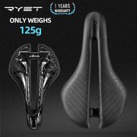 RYET Bike Saddle Ultralight 125g MTB Racing PU Seating Full Carbon Saddle Road Bike Seat Cushion Bicycle Product Accessories