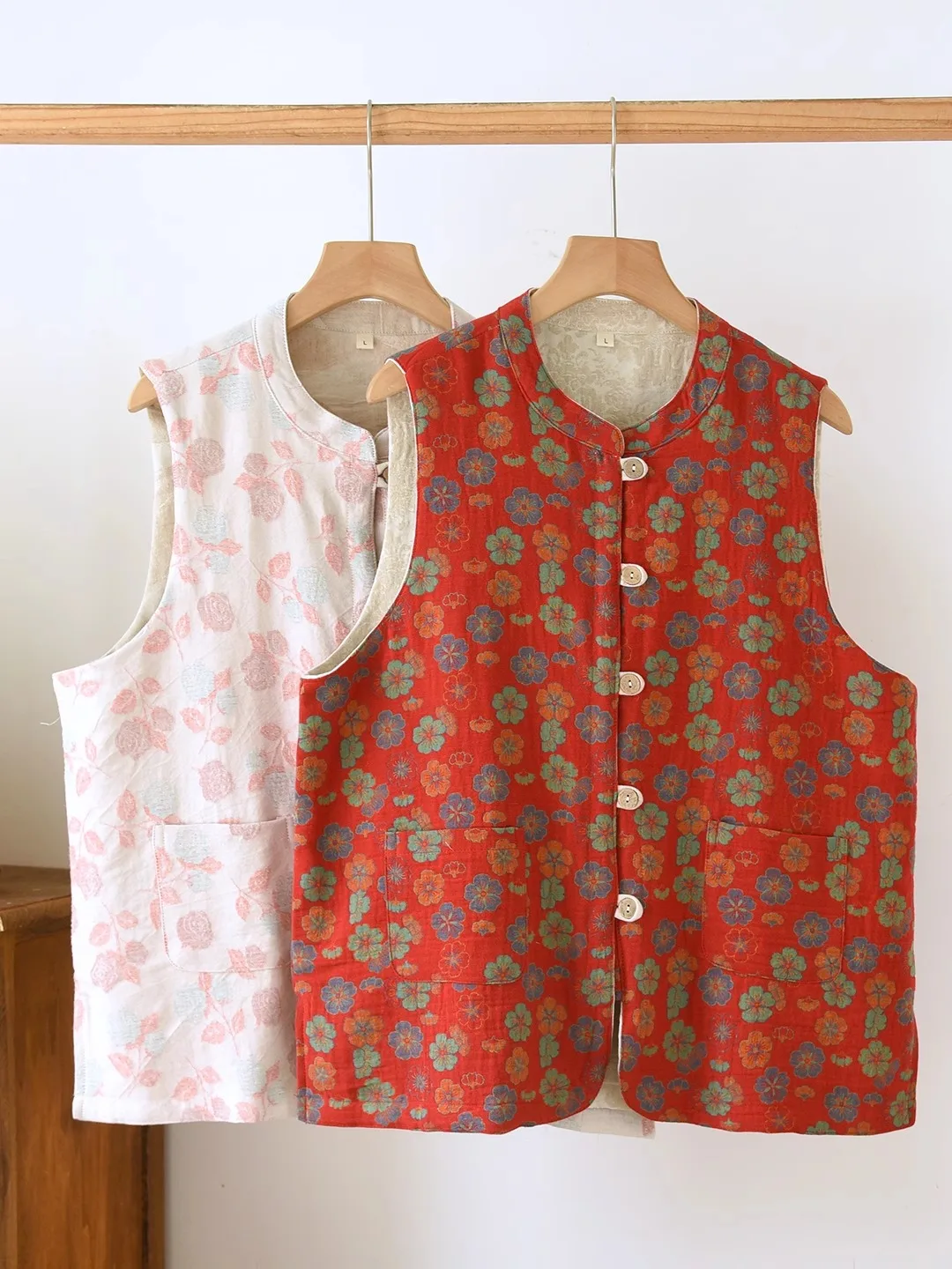 

Новая китайская хлопковая майка для женщин: легкая, дышащая, из чистого хлопка, для дома, весна-осень, модный топ для мам