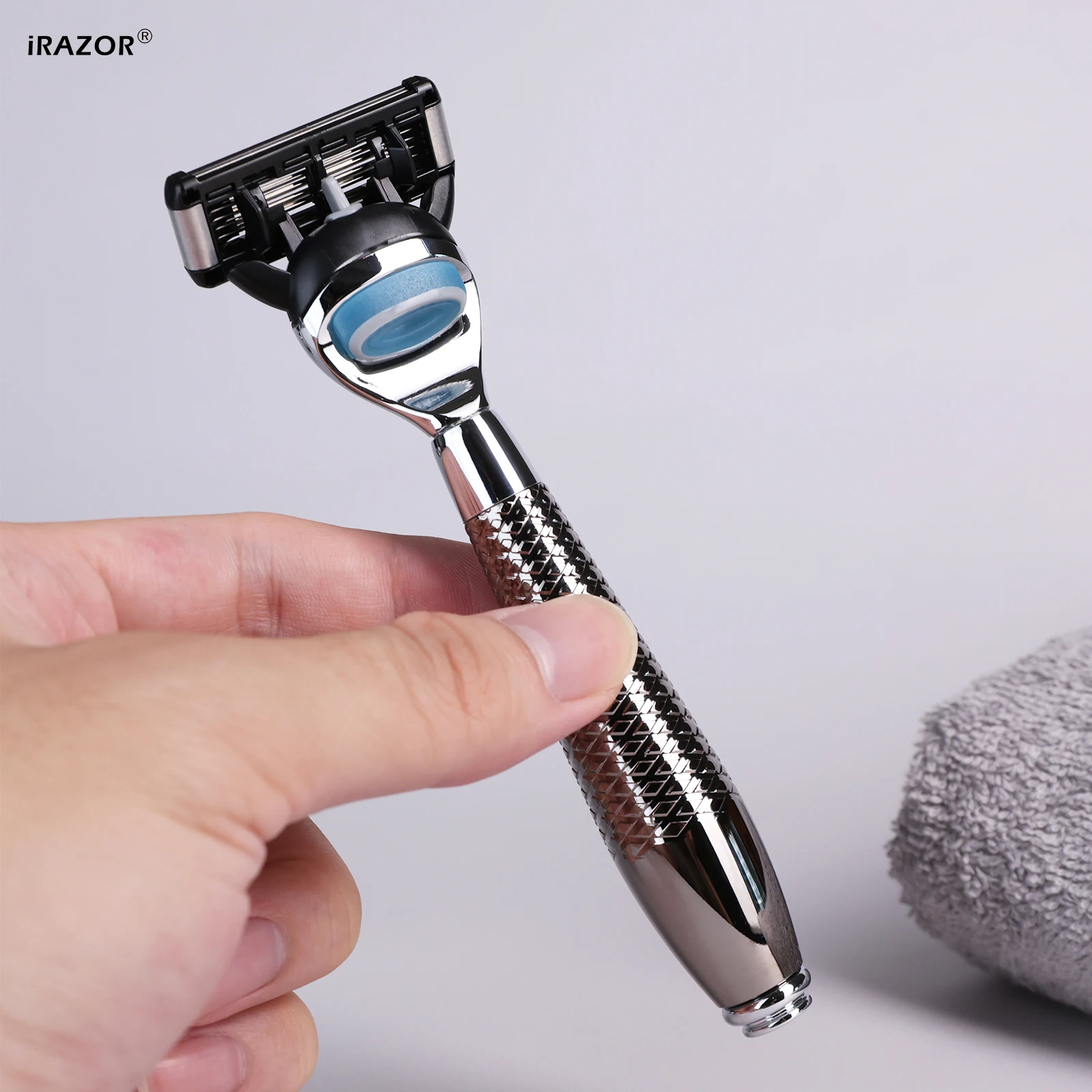 

iRAZOR 5-Layer Blade Safety Razor Wet/Dry Shaving Men's Beard Trimmer Zero Waste Eco-Friendly Manual Razor for Face And Body