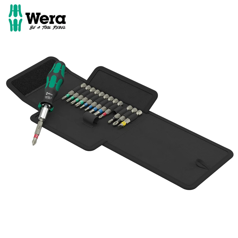 

WERA 05051060001 Kraftform Kompakt Ratchet Screwdriver & Bit Set 14 Piece 838 RA S