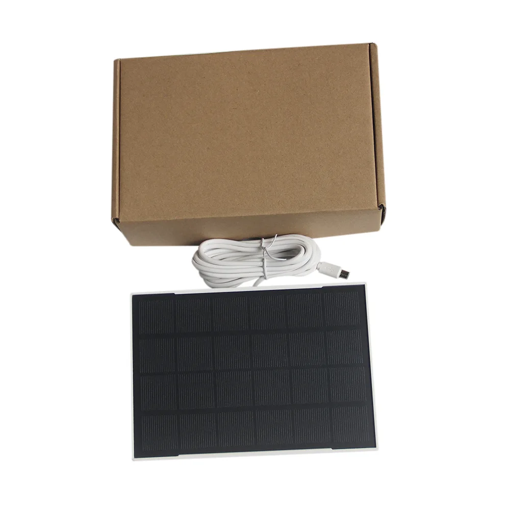 3W Solar Panel Photovoltaic Doorbell CameraConsumption Security Monitoring Built-In 4000MAh Charging Board Home And Outdoor Use