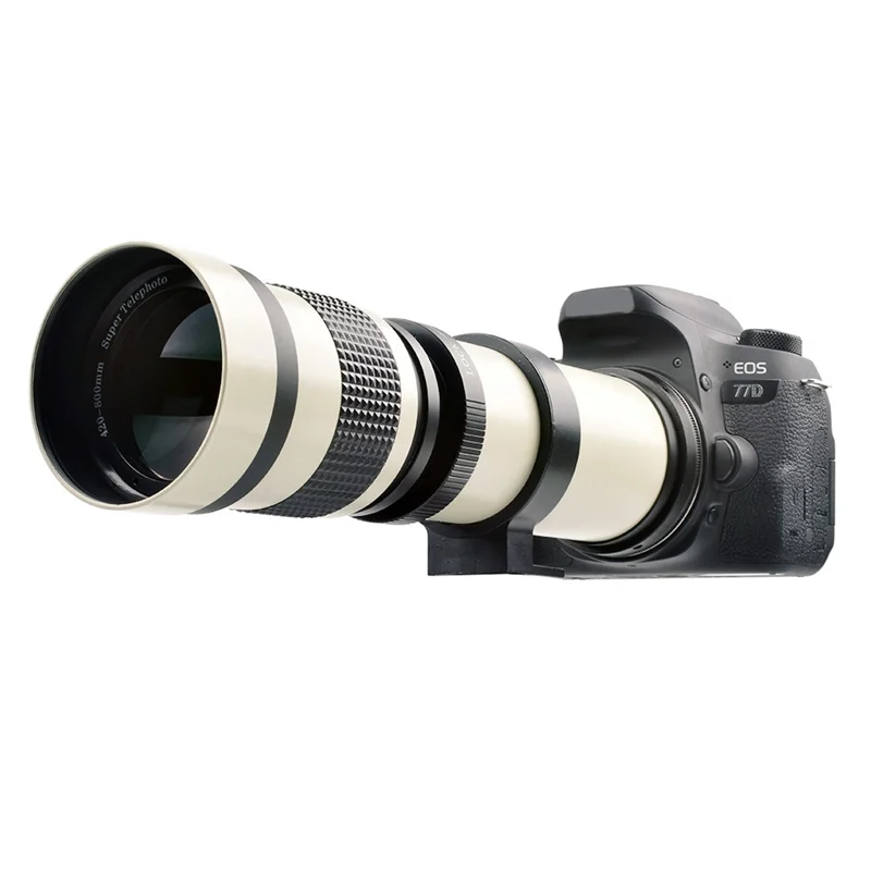 420-800mm Telephoto Zoom Lens Manual Zoom Lens SLR Camera Lens Suitable for Canon