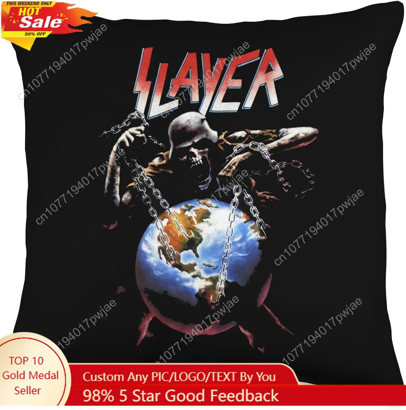 

Slayer - Intourvention Throw Pillow