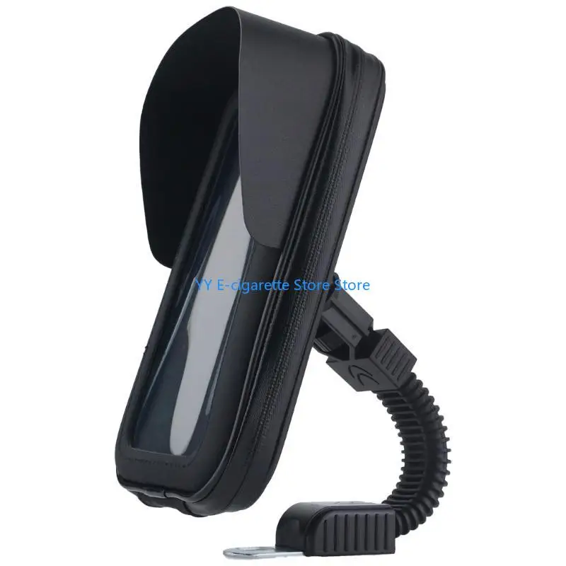 

Motorcycle Rearview Phone Holder with Sunvisor Mount Holder for Phone