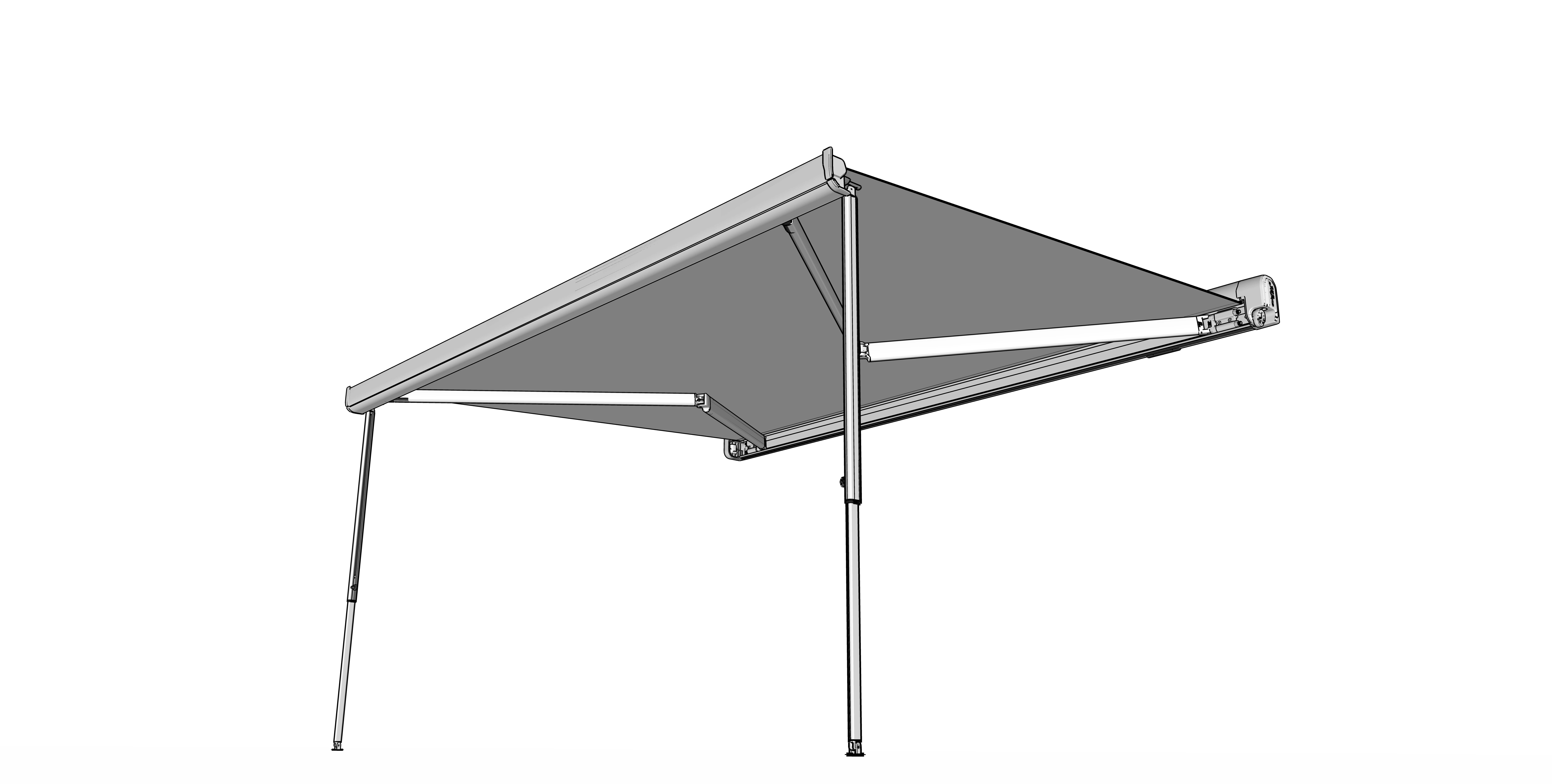 STLF Soleflex S27 مظلة مثبتة على الجانب مقاومة للماء من النوع اليدوي