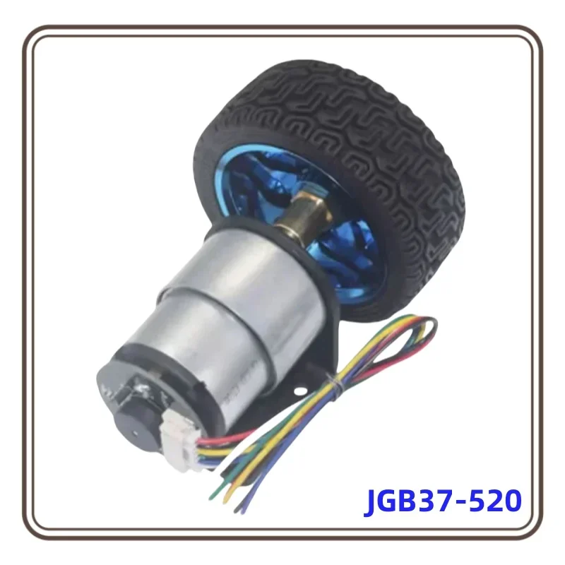 Motore encoder JGB37-520 Smart car DC 6V 12V 24V piccolo motore per auto kit velocità motore