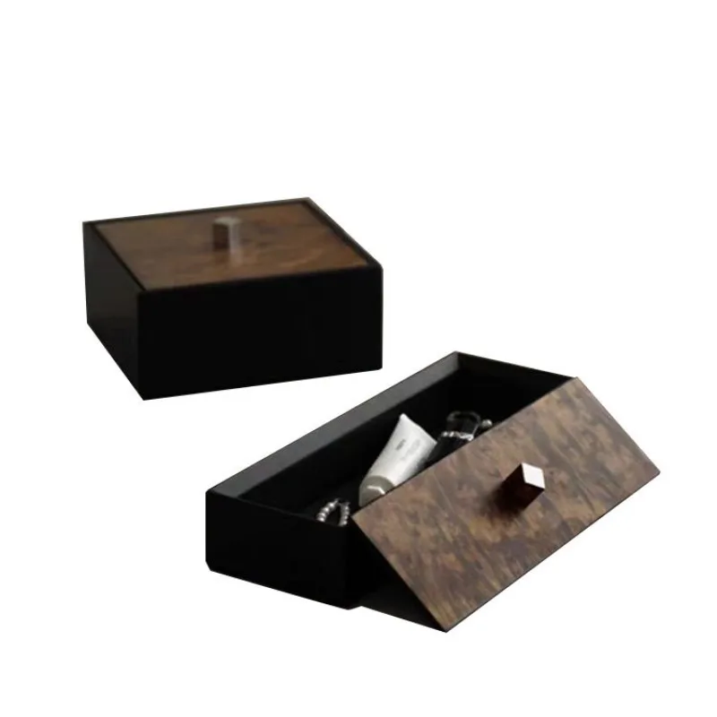Light luxury modern decoration storage box ornament, home hotel bedroom cloakroom jewelry box jewelry ring jewelry