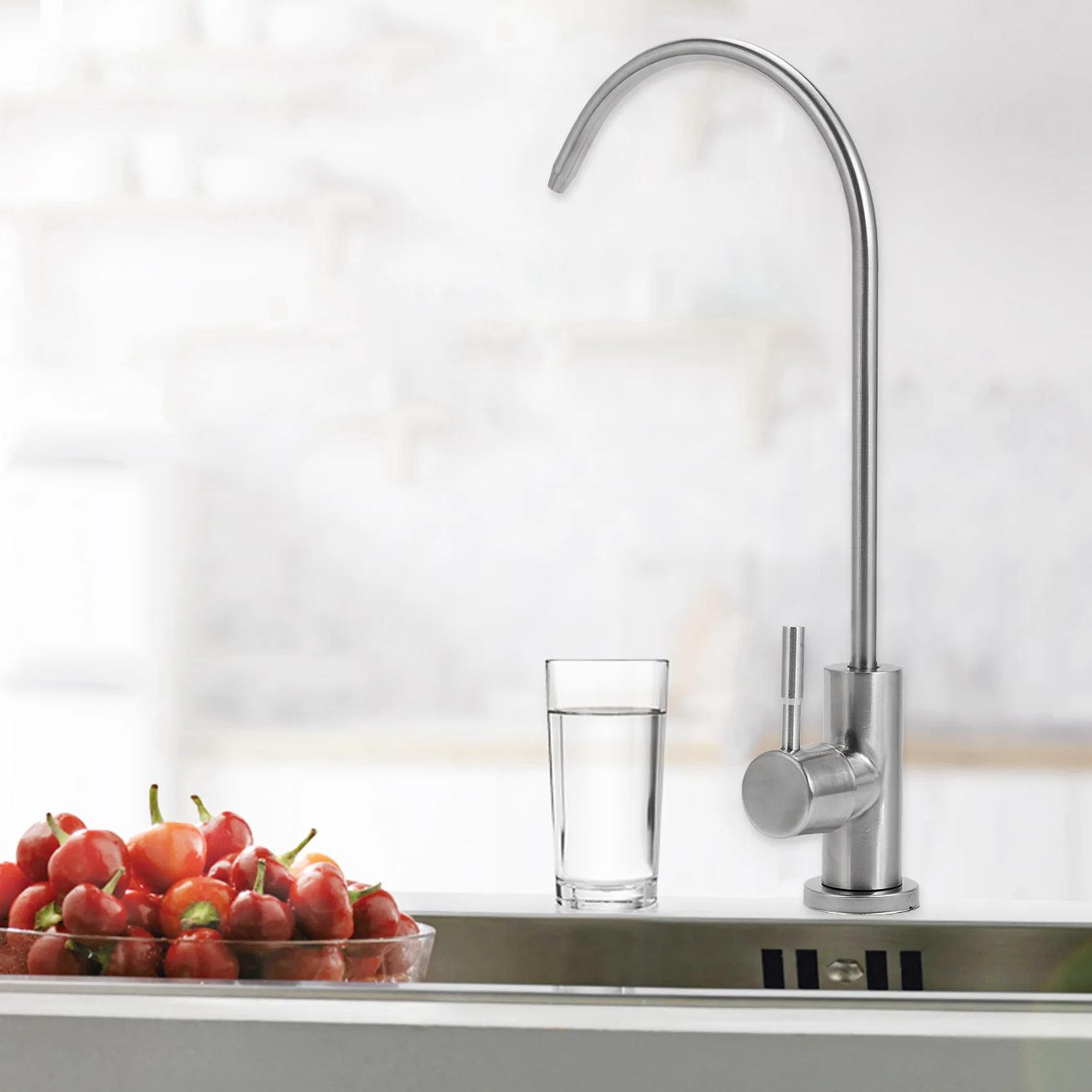 ABMS-2X Kitchen Direct Drinking Water Filter Tap 304 Stainless Steel Ro Faucet Purify System