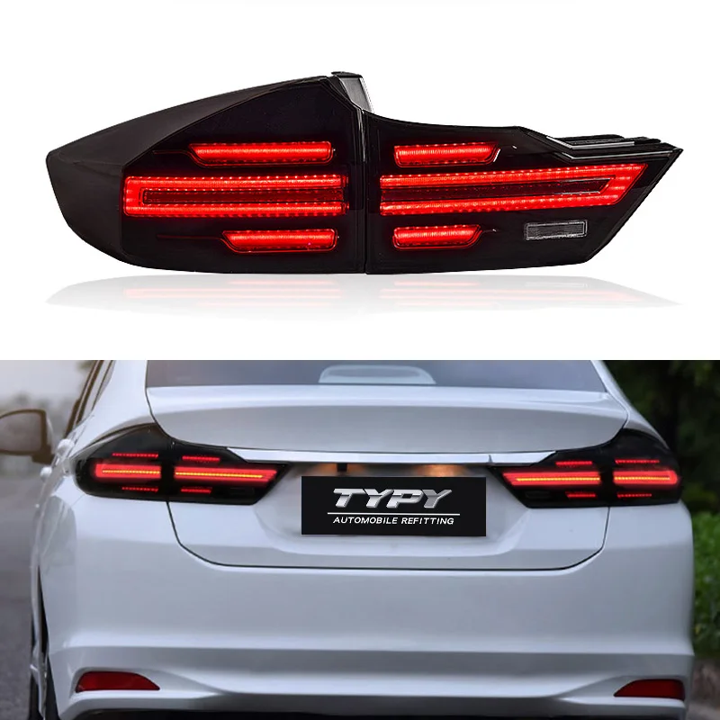 

LED Car Accessory Rear Running Lamp For Honda City Grace 2015 2016 2017 2018 Tail Lights Turn Signal Reverse Brake Light