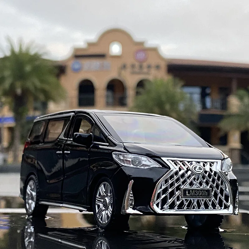 1:32 Lexus LM300 MPV Alloy Car Model Diecasts Metal Toy Vehicles Car Model High Simulation Sound Light Collection Gift