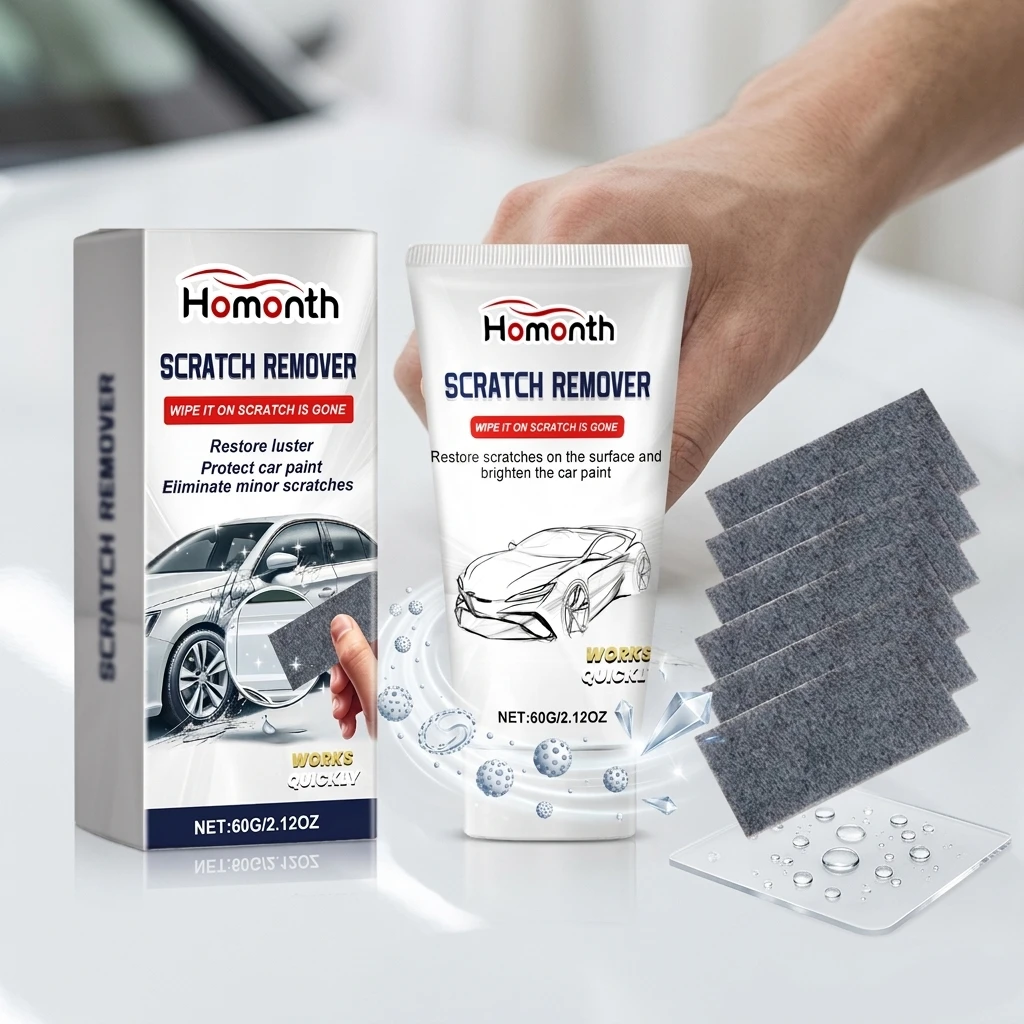 Car Scratch Remover Cleans Surface Oxide Impurity Body Paint Blemishes Repair Wipe Swirl Stains Restore Mirror Gloss with Cloth